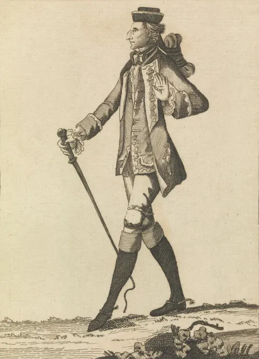 Framed Print : The Turf Macaroni, January 2, 1771. Creator: Matthew Darly