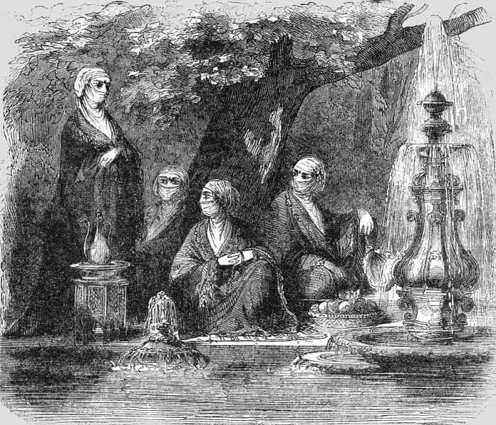 Framed Print : Turkish and Armenian Women; The Women of Turkey, 1854. Creator: Unknown Framed Print : Turkish and Armenian Women; The Women of Turkey, 1854. Creator: Unknown