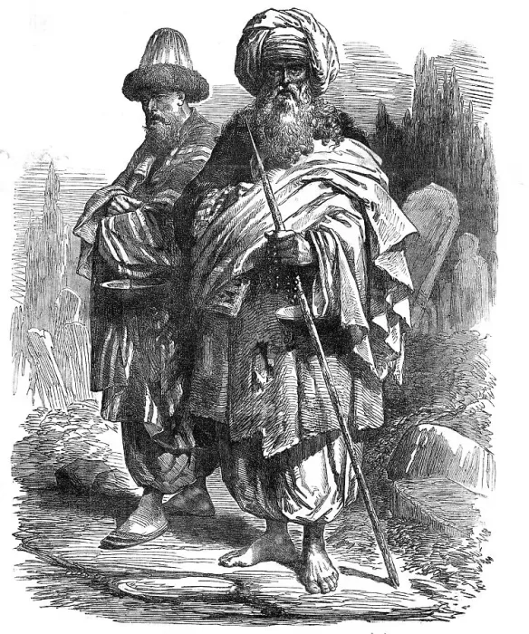 Framed Print : Turkish Dervishes - from an original drawing by James Robertson, of Constantinople, 1854. Creator: Unknown Framed Print : Turkish Dervishes - from an original drawing by James Robertson, of Constantinople, 1854. Creator: Unknown
