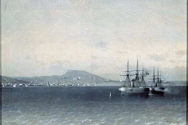 The Turkish Fleet bombed the town of Feodosiya in 1878, 1878