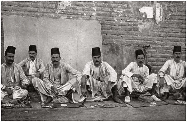 Turkish money changers, Baghdad, Iraq, 1925. Artist: A Kerim