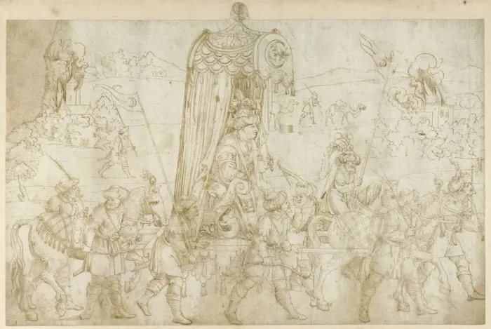 Framed Print : A Turkish Procession, 1532 Framed Print : A Turkish Procession, 1532