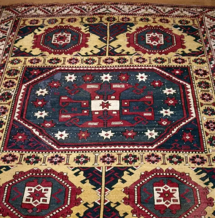 Framed Print : Turkish Rug with Garden Theme, 18th century Framed Print : Turkish Rug with Garden Theme, 18th century