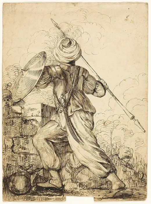 Framed Print : A Turkish Soldier, n.d. Creator: James Durno Framed Print : A Turkish Soldier, n.d. Creator: James Durno
