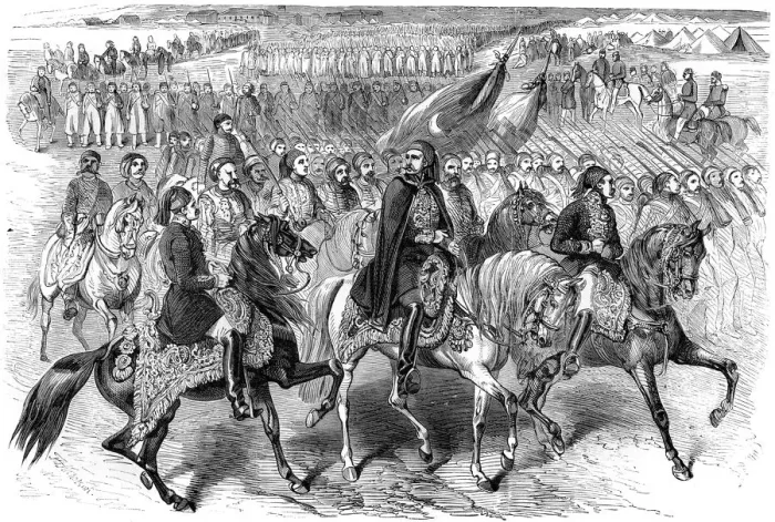 Framed Print : Turkish troops on the march, Kamiesh, Balaclava, Crimea, 1854 (1882-1884) Framed Print : Turkish troops on the march, Kamiesh, Balaclava, Crimea, 1854 (1882-1884)