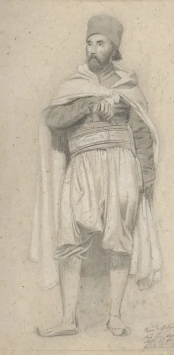 Framed Print : A Turkish Warrior, 1843 (?). Creator: Niels Simonsen Framed Print : A Turkish Warrior, 1843 (?). Creator: Niels Simonsen