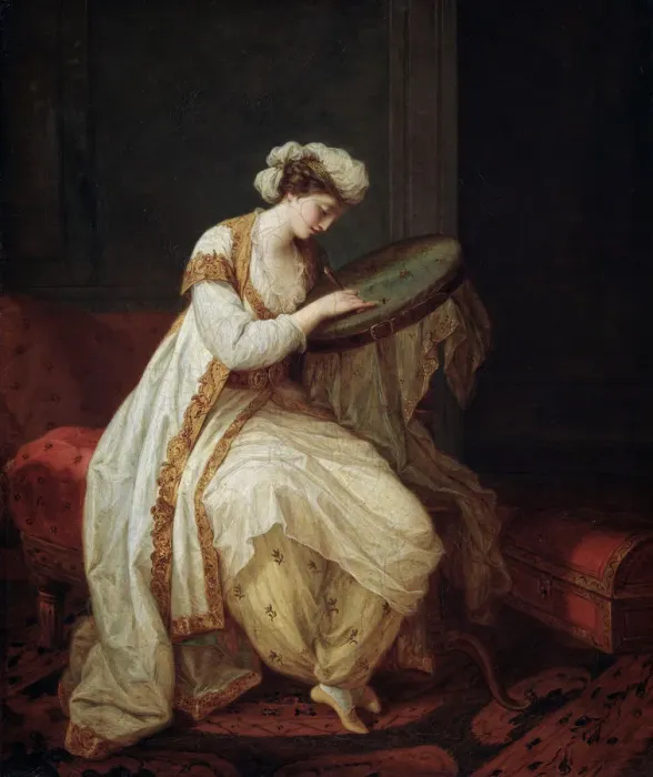 Framed Print : A Turkish Woman, 1773. Artist: Angelica Kauffman Framed Print : A Turkish Woman, 1773. Artist: Angelica Kauffman