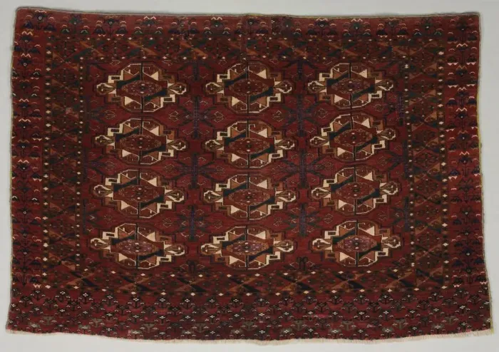 Framed Print : Turkmen Bag Face, 1800s. Creator: Unknown Framed Print : Turkmen Bag Face, 1800s. Creator: Unknown