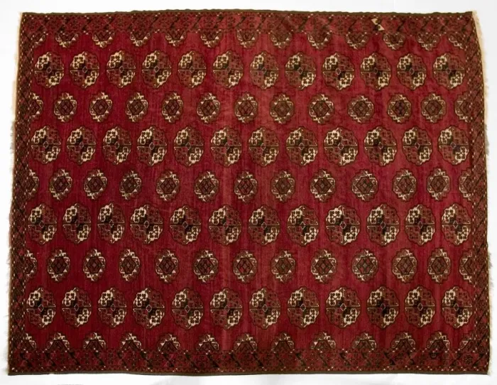 Framed Print : Turkmen Main Carpet, 1870s. Creator: Unknown