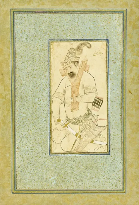Framed Print : Turkoman Prisoner, First half of 17th century. Creator: Unknown Framed Print : Turkoman Prisoner, First half of 17th century. Creator: Unknown