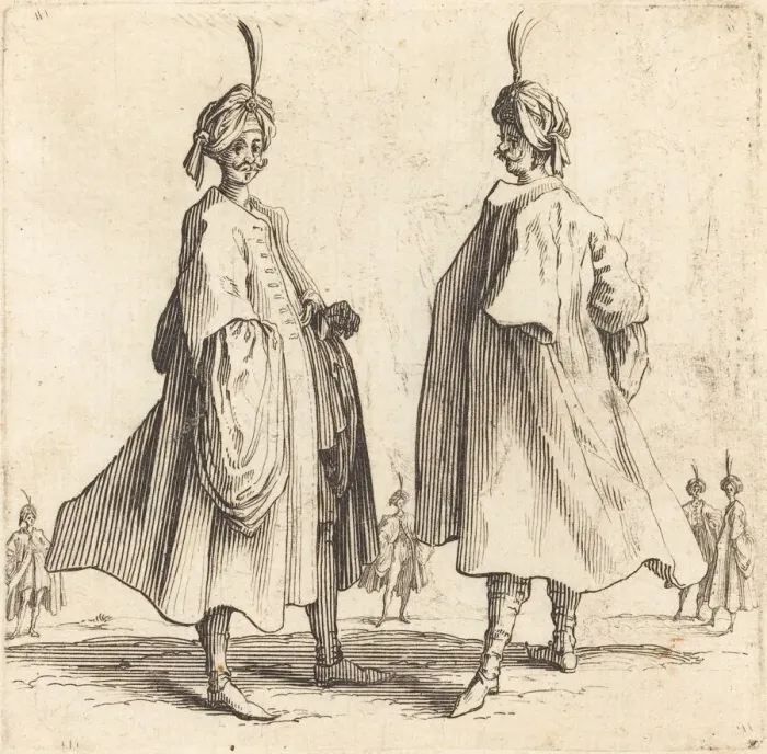 Framed Print : Two Turks, 1617 and 1621. Creator: Jacques Callot Framed Print : Two Turks, 1617 and 1621. Creator: Jacques Callot
