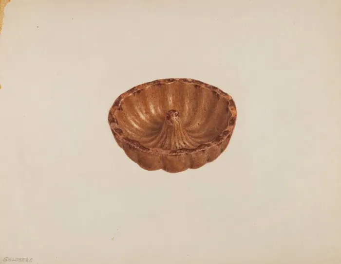 Framed Print : Turks Head Mold, c. 1940. Creator: Isadore Goldberg Framed Print : Turks Head Mold, c. 1940. Creator: Isadore Goldberg
