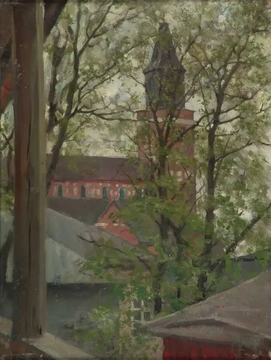 Framed Print : Turku Cathedral, 1884. Creator: Akseli Gallen-Kallela Framed Print : Turku Cathedral, 1884. Creator: Akseli Gallen-Kallela