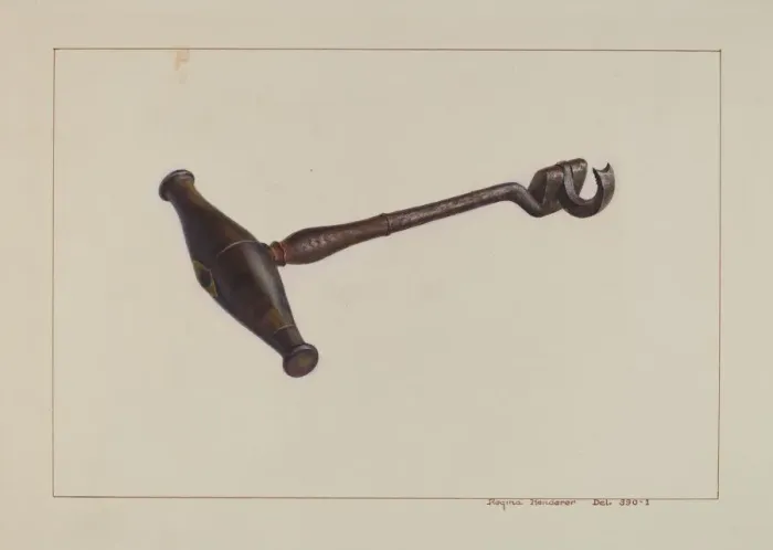 Framed Print : Turn Key Tooth Extractor, c. 1938. Creator: Regina Henderer Framed Print : Turn Key Tooth Extractor, c. 1938. Creator: Regina Henderer