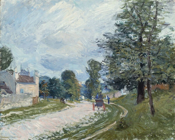 A Turn in the Road, 1873. Creator: Alfred Sisley