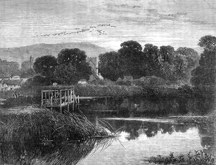 Framed Print : The Turner Gold Medal Landscape of the Royal Academy, by F. Trevelyan Goodall, 1868. Creator: Mason Jackson Framed Print : The Turner Gold Medal Landscape of the Royal Academy, by F. Trevelyan Goodall, 1868. Creator: Mason Jackson