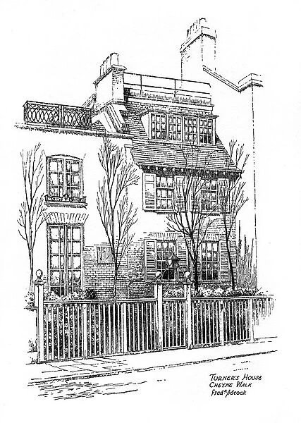 Turners house, Cheyne Walk, Chelsea, London, 1912. Artist: Frederick Adcock