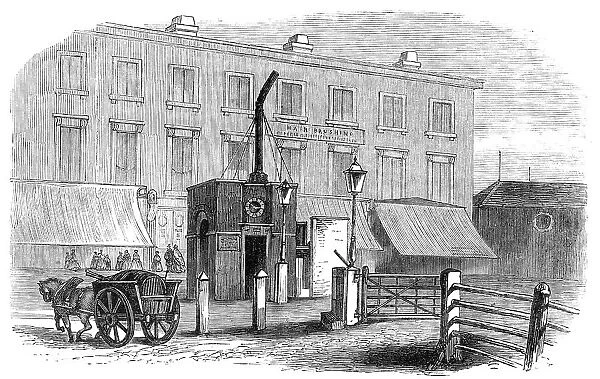 Turnpike-gates in and near London just demolished: City-road Gate, 1864. Creator: Unknown