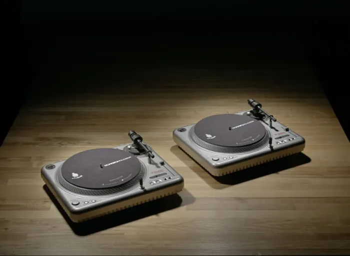 Framed Print : Turntable used by Grand Wizzard Theodore, 2000s. Creator: Vestax Framed Print : Turntable used by Grand Wizzard Theodore, 2000s. Creator: Vestax