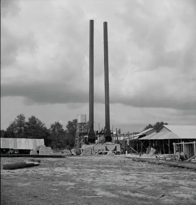 Framed Print : Turpentine plant near Marianna, Florida, 1937. Creator: Dorothea Lange Framed Print : Turpentine plant near Marianna, Florida, 1937. Creator: Dorothea Lange