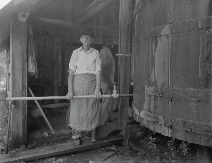 Framed Print : Turpentine stiller near Valdosta, Georgia, 1937. Creator: Dorothea Lange. Turpentine stiller near Valdosta, Georgia, 1937. Creator: Dorothea Lange Framed Print : Turpentine stiller near Valdosta, Georgia, 1937. Creator: Dorothea Lange. Turpentine stiller near Valdosta, Georgia, 1937. Creator: Dorothea Lange