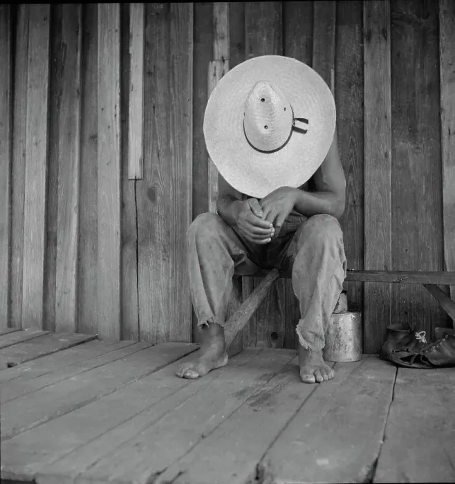 Framed Print : Turpentine worker, DuPont, Georgia, 1937. Creator: Dorothea Lange Framed Print : Turpentine worker, DuPont, Georgia, 1937. Creator: Dorothea Lange