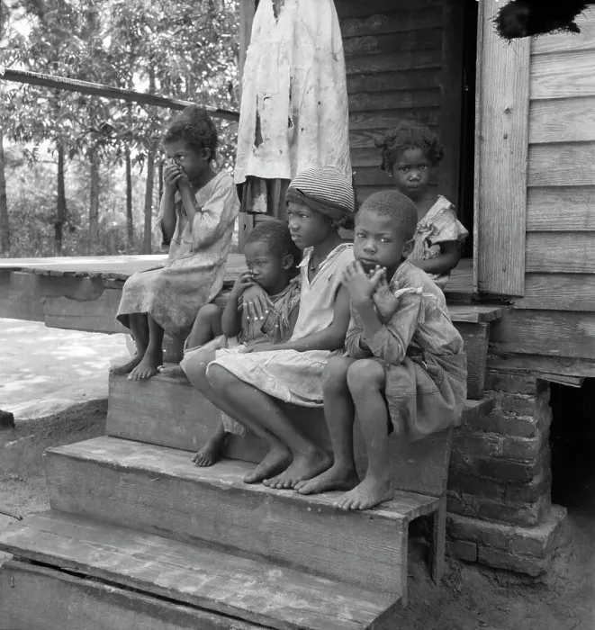 Framed Print : Turpentine worker's family near Cordele, Alabama, 1936. Creator: Dorothea Lange Framed Print : Turpentine worker's family near Cordele, Alabama, 1936. Creator: Dorothea Lange