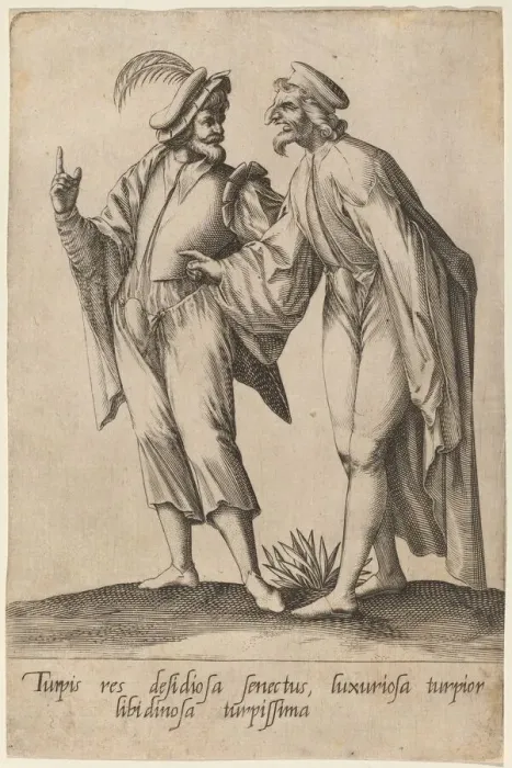 Framed Print : Turpis res desidiosa senectus... 1597. Creator: Robert Boissard Framed Print : Turpis res desidiosa senectus... 1597. Creator: Robert Boissard