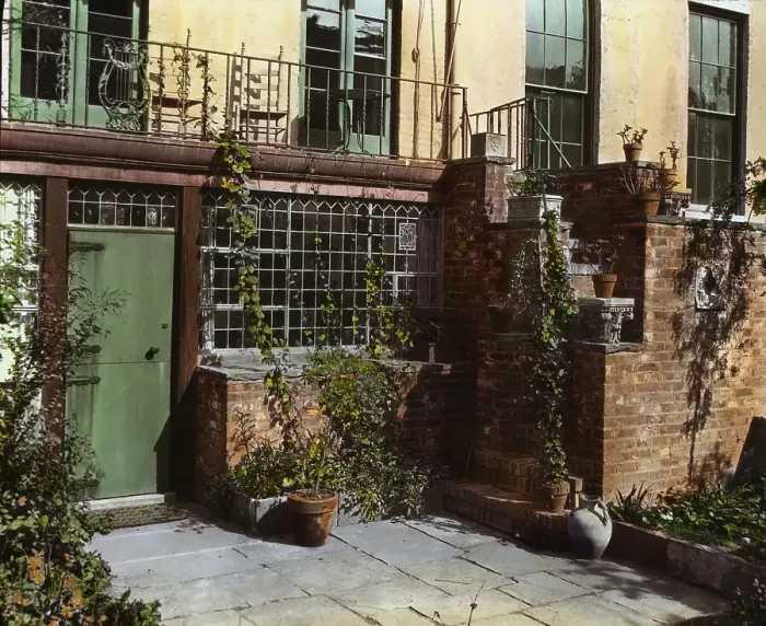 Framed Print : Turtle Bay Gardens, 227-247 East 48 Street and 228-246 East 49th Street, New York, New York, 1920. Creator: Frances Benjamin Johnston Framed Print : Turtle Bay Gardens, 227-247 East 48 Street and 228-246 East 49th Street, New York, New York, 1920. Creator: Frances Benjamin Johnston