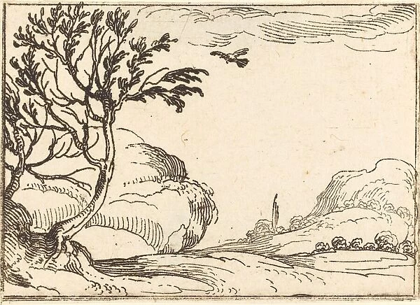 Turtle Dove Flying in the Desert. Creator: Jacques Callot