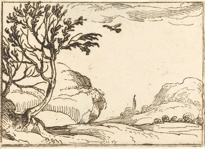 Framed Print : Turtle Dove Flying in the Desert. Creator: Jacques Callot Framed Print : Turtle Dove Flying in the Desert. Creator: Jacques Callot