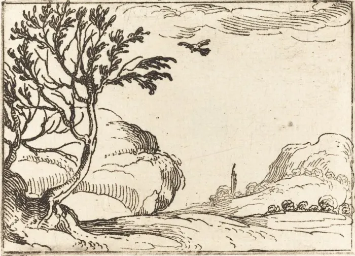 Framed Print : Turtle Dove Flying in the Desert. Creator: Jacques Callot Framed Print : Turtle Dove Flying in the Desert. Creator: Jacques Callot