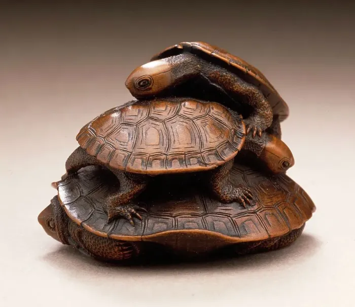 Framed Print : Turtle Group, early 19th century. Creator: Kano Tomokazu