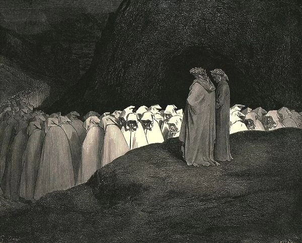 Tuscan... disdain not to instruct us who thou art, c1890. Creator: Gustave Doré