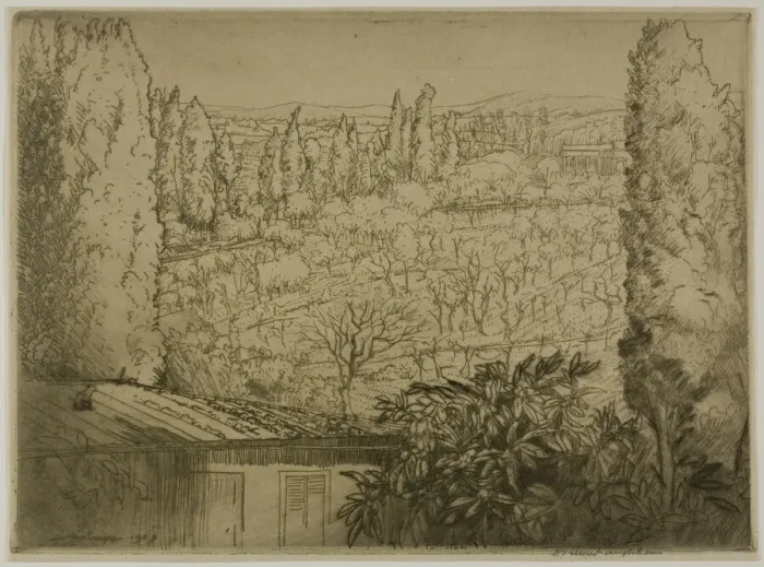 Framed Print : Tuscany, 1909. Creator: Donald Shaw MacLaughlan