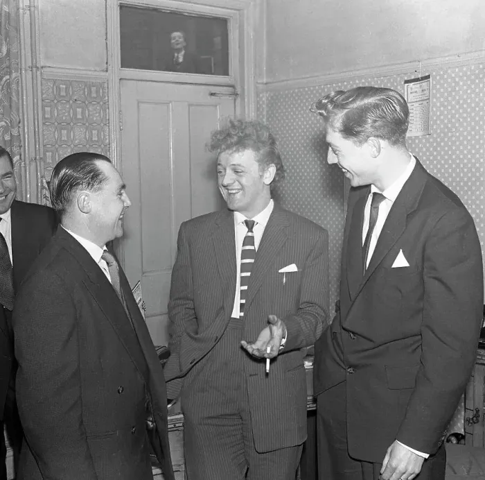 Framed Print : TV and recording star Wee Willie Harris visits South Yorkshire, 1958. Artist Framed Print : TV and recording star Wee Willie Harris visits South Yorkshire, 1958. Artist