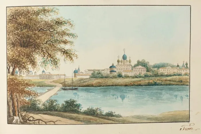 Framed Print : Tver, 1824-1830. Artist: Malmborg, Otto August (1795-1864) Framed Print : Tver, 1824-1830. Artist: Malmborg, Otto August (1795-1864)