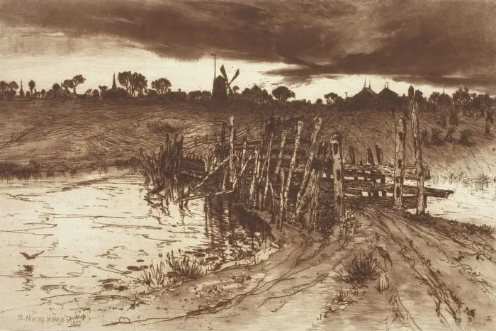 Framed Print : Tween The Gloaming and the Mirk, 1883. Creator: Mary Norman Framed Print : Tween The Gloaming and the Mirk, 1883. Creator: Mary Norman