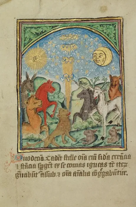 Framed Print : The Twelfth Sign before the Day of Judgment; Illustrated Vita Christi... about 1480-1490. Creator: Unknown Framed Print : The Twelfth Sign before the Day of Judgment; Illustrated Vita Christi... about 1480-1490. Creator: Unknown
