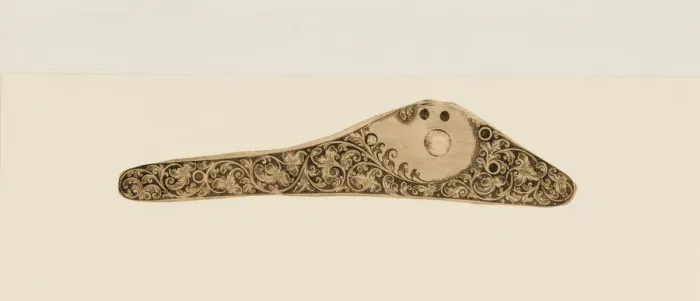 Framed Print : Twenty-Five Inked Impressions (or Pulls') of Engraved Firearms Ornament, ca Framed Print : Twenty-Five Inked Impressions (or Pulls') of Engraved Firearms Ornament, ca
