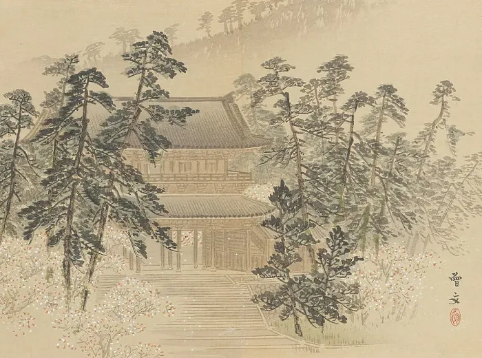 Framed Print : Twenty-Five Views of the Capital (image 15 of 29), Late 19th century. Creator: Morikawa Sobun Framed Print : Twenty-Five Views of the Capital (image 15 of 29), Late 19th century. Creator: Morikawa Sobun