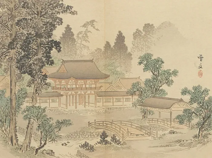 Framed Print : Twenty-Five Views of the Capital (image 2 of 29), Late 19th century. Creator: Morikawa Sobun Framed Print : Twenty-Five Views of the Capital (image 2 of 29), Late 19th century. Creator: Morikawa Sobun