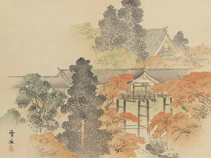 Framed Print : Twenty-Five Views of the Capital (image 24 of 29), Late 19th century. Creator: Morikawa Sobun Framed Print : Twenty-Five Views of the Capital (image 24 of 29), Late 19th century. Creator: Morikawa Sobun