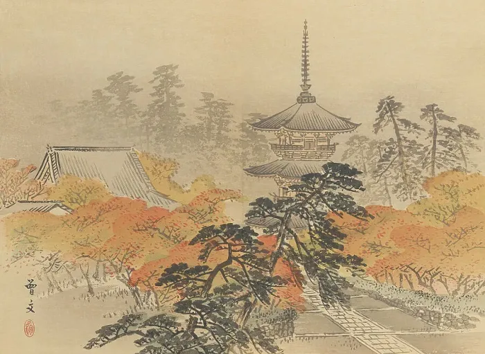 Framed Print : Twenty-Five Views of the Capital (image 5 of 29), Late 19th century. Creator: Morikawa Sobun Framed Print : Twenty-Five Views of the Capital (image 5 of 29), Late 19th century. Creator: Morikawa Sobun