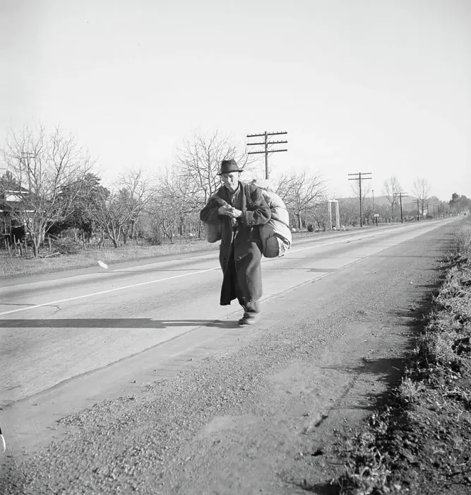 Framed Print : More than twenty-five years a bindle-stiff... Napa Valley, California, 1938. Creator: Dorothea Lange Framed Print : More than twenty-five years a bindle-stiff... Napa Valley, California, 1938. Creator: Dorothea Lange