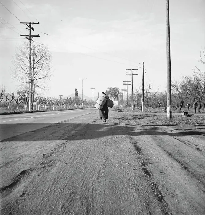Framed Print : More than twenty-five years a bindle-stiff... Napa Valley, California, 1938. Creator: Dorothea Lange Framed Print : More than twenty-five years a bindle-stiff... Napa Valley, California, 1938. Creator: Dorothea Lange