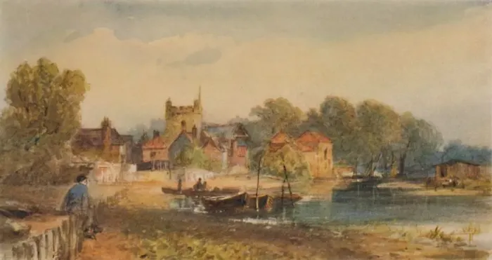 Framed Print : Twickenham, 19th century, (1935). Artist: Thomas Bush Hardy Framed Print : Twickenham, 19th century, (1935). Artist: Thomas Bush Hardy
