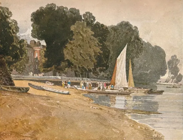 Framed Print : Twickenham, c1808. Artist: John Sell Cotman Framed Print : Twickenham, c1808. Artist: John Sell Cotman