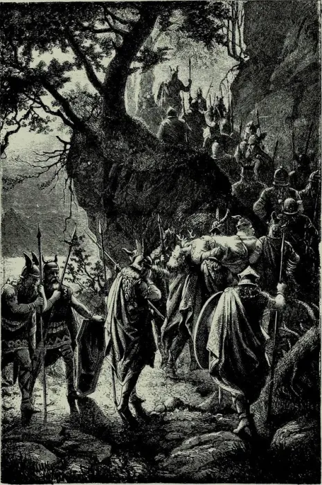 Framed Print : The Twilight of the Gods at the Bayreuth Festival in 1876. Third act. Funeral procession of Siegfrie Framed Print : The Twilight of the Gods at the Bayreuth Festival in 1876. Third act. Funeral procession of Siegfrie