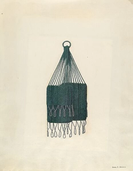 Twin Beaded Bag, c. 1939. Creator: Byron Dingman